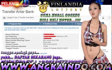 Bukti Jackpot TOGEL FINLANDIA LOTTERY, 23 Oktober 2020