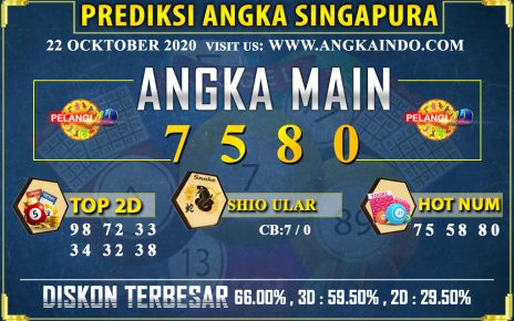 PREDIKSI TOGEL SINGAPORE POOLS 22 OCKTOBER 2020