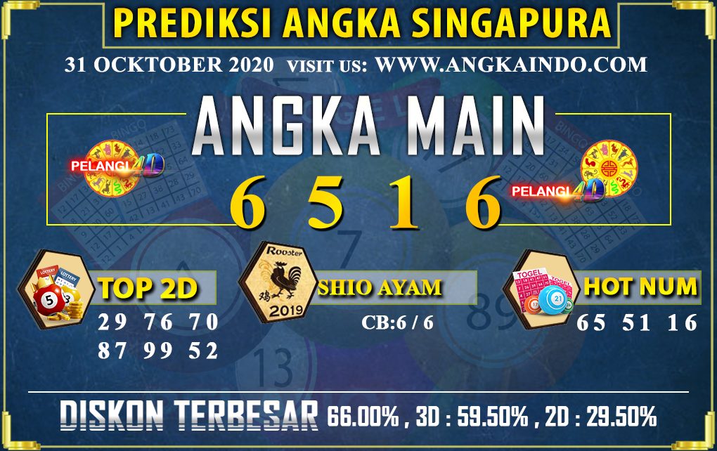 PREDIKSI TOGEL SINGAPORE POOLS 31 OCKTOBER 2020