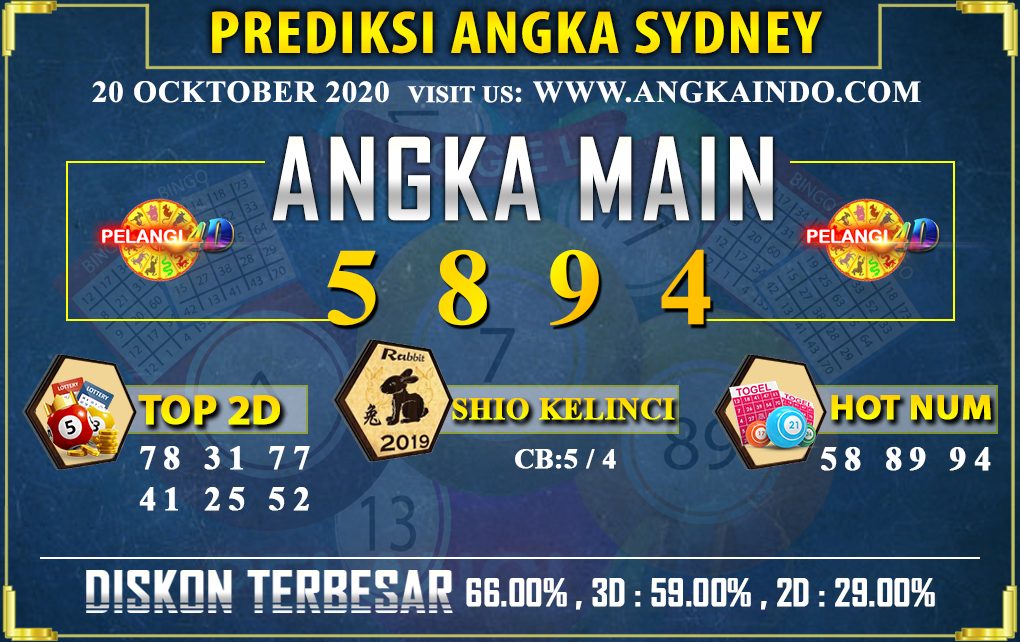 PREDIKSI TOGEL SYDNEY POOLS 20 OCKTOBER 2020