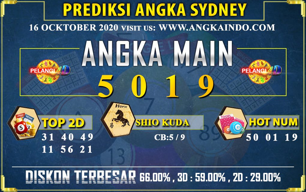 PREDIKSI TOGEL SYDNEY POOLS 16 OCKTOBER 2020