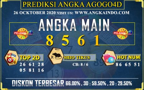 PREDIKSI TOGEL AGOGO4D 26 OCKTOBER 2020