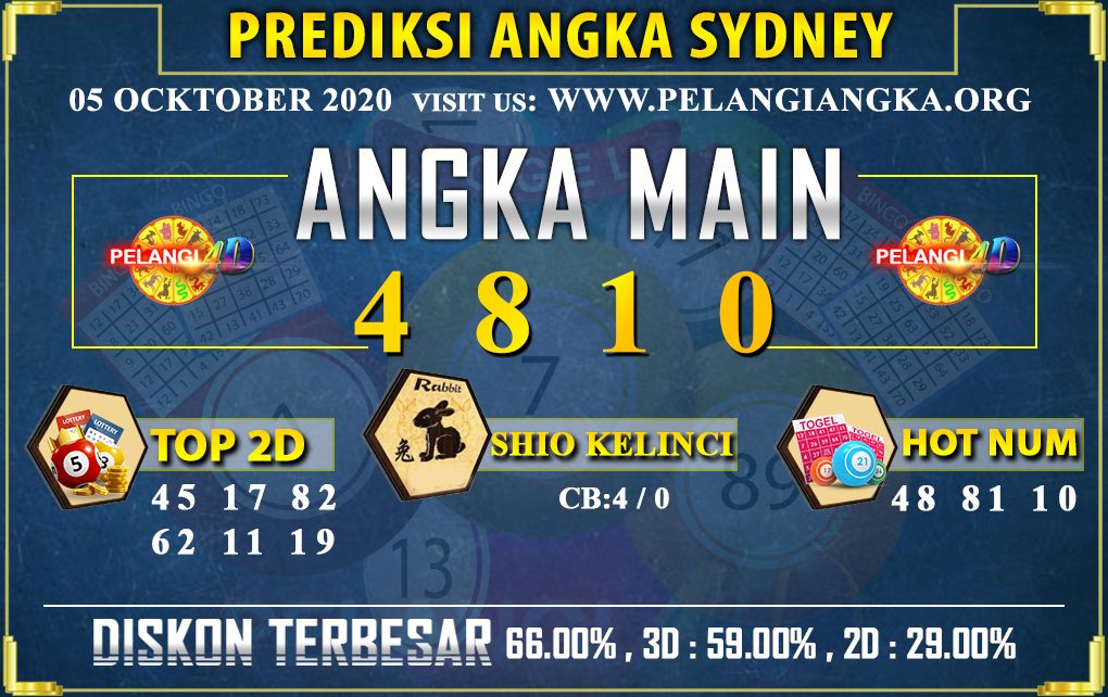 PREDIKSI TOGEL SYDNEY POOLS 05 OCKTOBER 2020