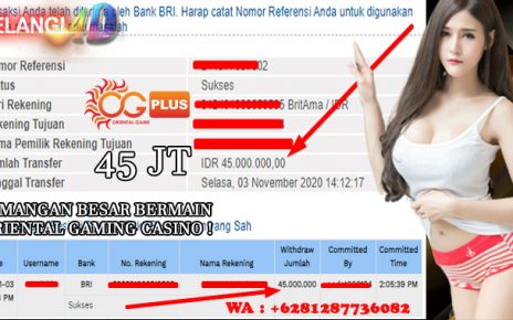 Bukti Kemenangan CASINO LIVE 03 November 2020