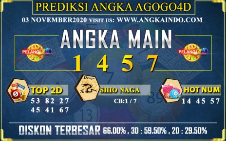 PREDIKSI TOGEL AGOGO4D 03 NOVEMBER 2020