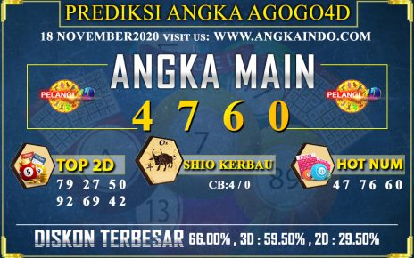 PREDIKSI TOGEL AGOGO4D 18 NOVEMBER 2020