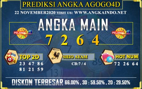 PREDIKSI TOGEL AGOGO4D 22 NOVEMBER 2020