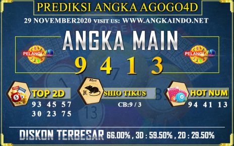 PREDIKSI TOGEL AGOGO4D 29 NOVEMBER 2020