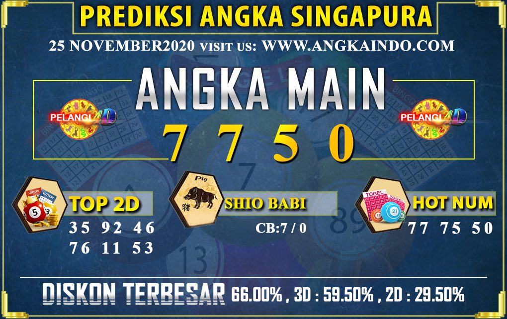 PREDIKSI TOGEL SINGAPORE POOLS 25 NOVEMBER 2020