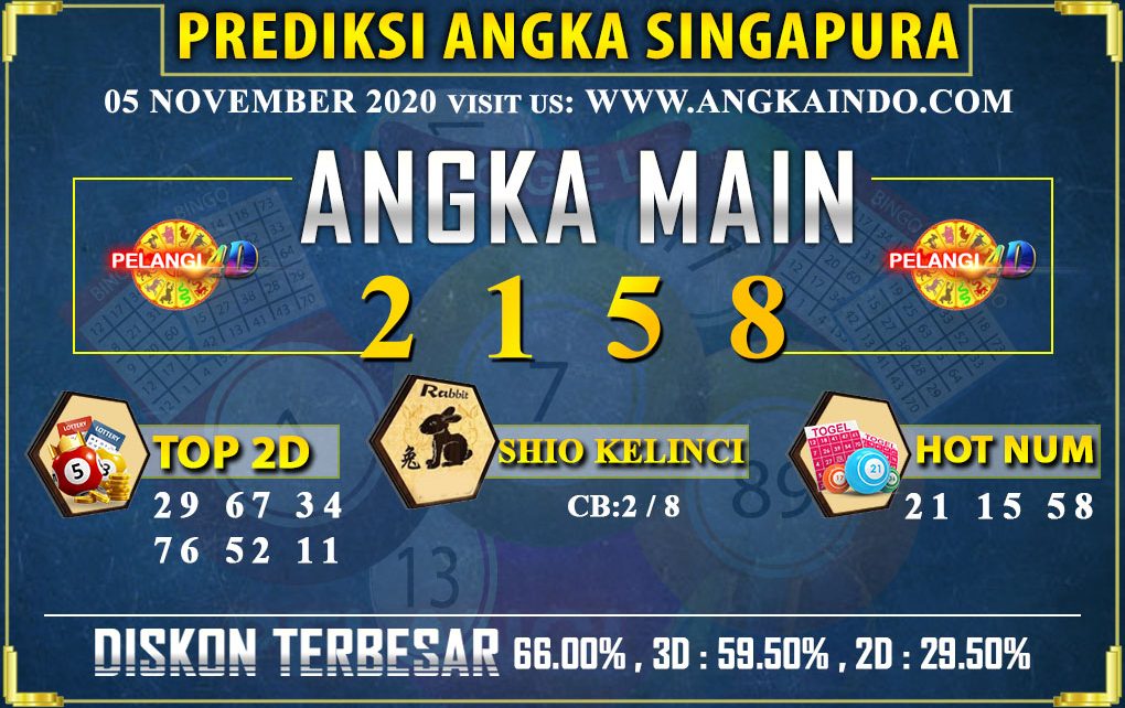 PREDIKSI TOGEL SINGAPORE POOLS 05 NOVEMBER 2020