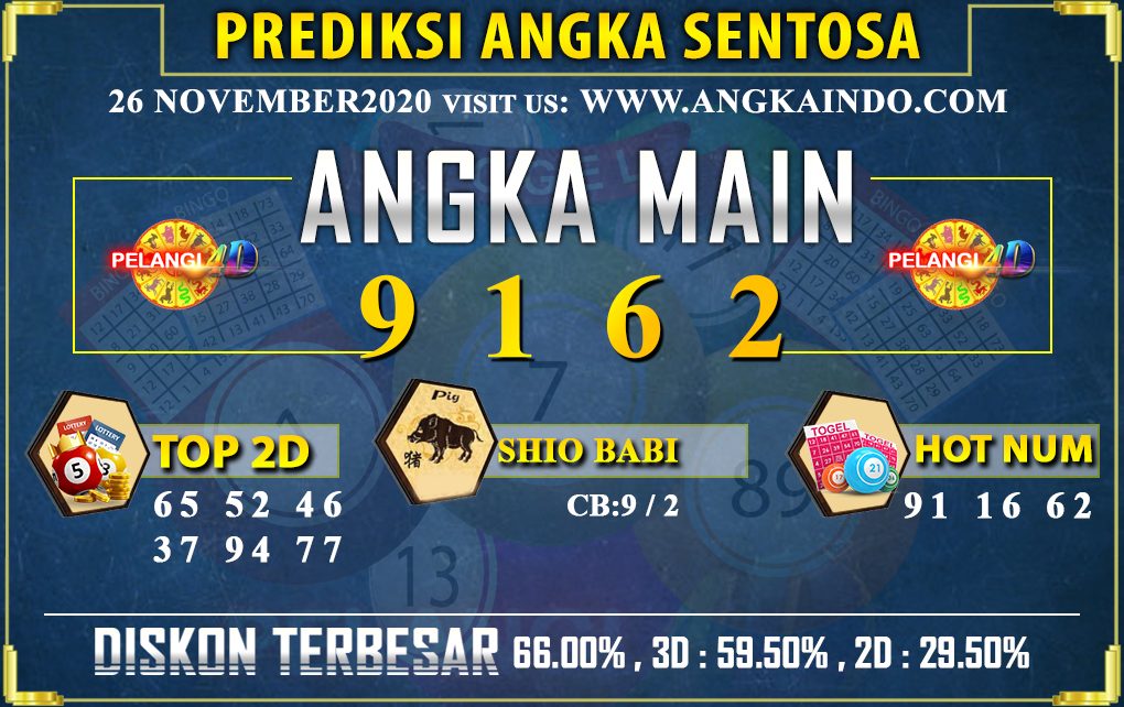 PREDIKSI TOGEL SENTOSA POOLS 26 NOVEMBER 2020