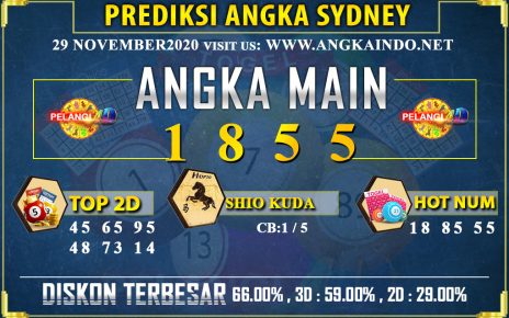 PREDIKSI TOGEL SYDNEY POOLS 29 NOVEMBER 2020