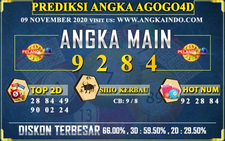 PREDIKSI TOGEL AGOGO4D 09 NOVEMBER 2020