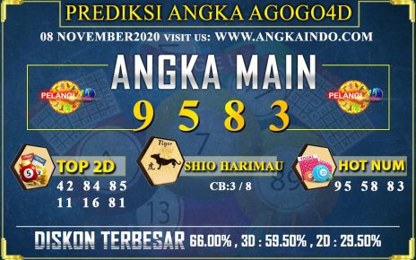 PREDIKSI TOGEL AGOGO4D 08 NOVEMBER 2020