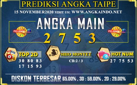 PREDIKSI TOGEL TAIPE 15 NOVEMBER 2020