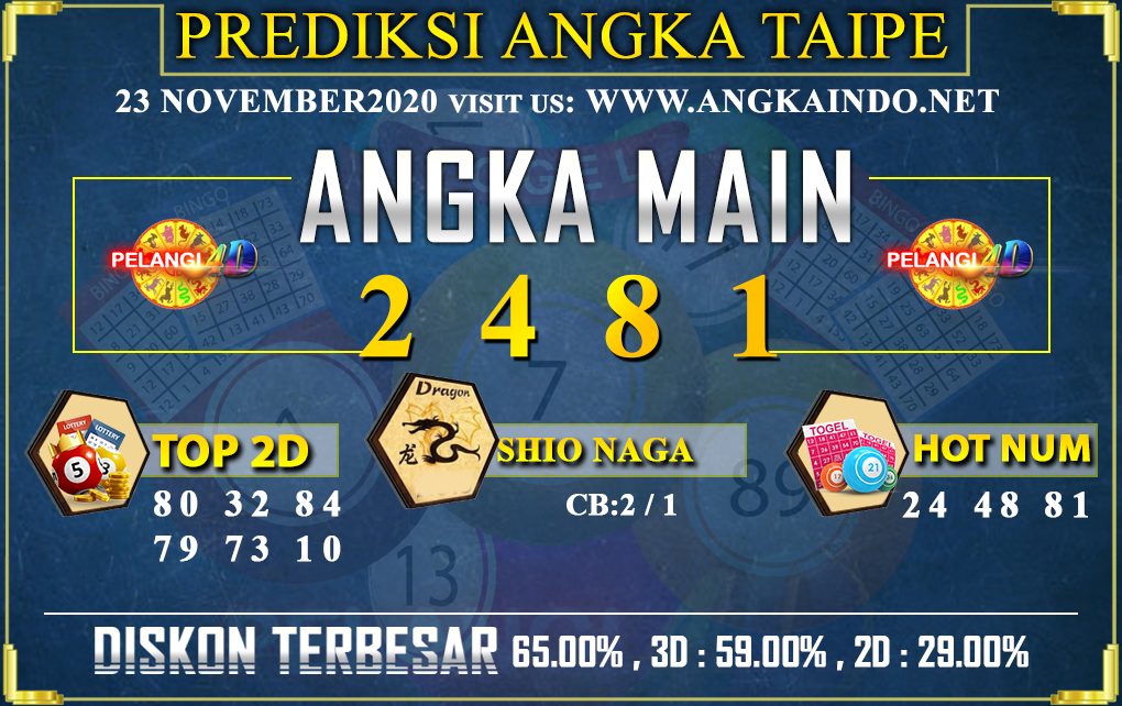 PREDIKSI TOGEL TAIPE 23 NOVEMBER 2020