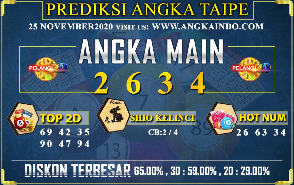 PREDIKSI TOGEL TAIPE 25 NOVEMBER 2020