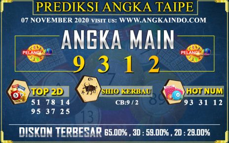 PREDIKSI TOGEL TAIPE 07 NOVEMBER 2020