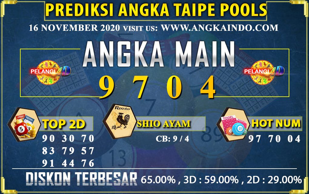 PREDIKSI TOGEL TAIPE 16 NOVEMBER 2020