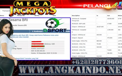 BUKTI KEMENANGAN PARLAY 10 DESEMBER 2020