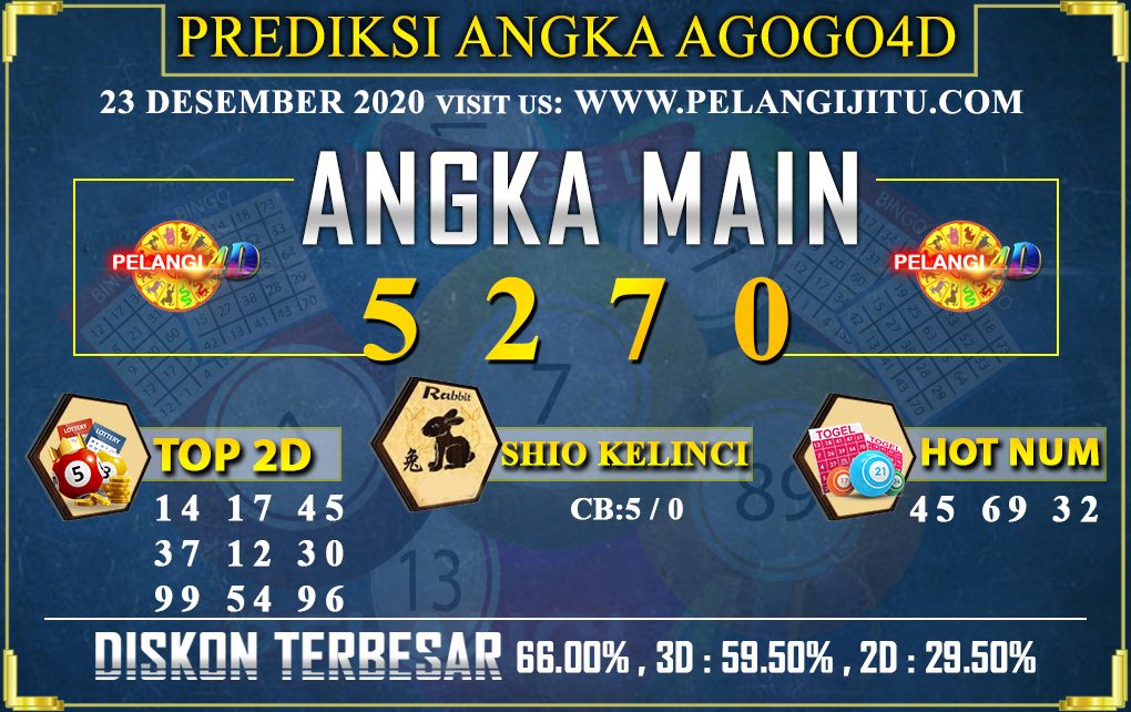 PREDIKSI TOGEL AGOGO4D 23 DESEMBER 2020