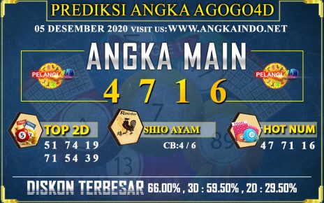 PREDIKSI TOGEL AGOGO4D 05 DESEMBER 2020