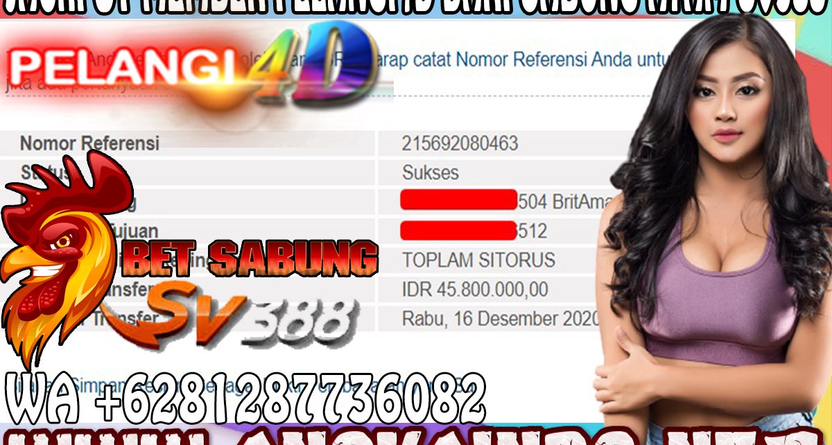 BUKTI KEMENANGAN MEMBER DARI SABUNG AYAM DIPELANGI4D