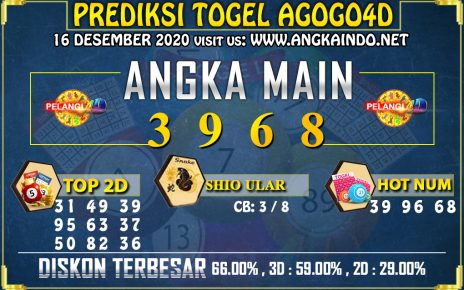 PREDIKSI TOGEL AGOGO4D 16 DESEMBER 2020