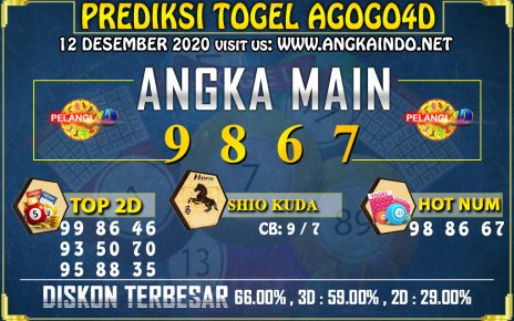 PREDIKSI TOGEL AGOGO4D 12 DESEMBER 2020