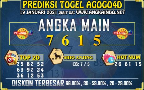 PREDIKSI TOGEL AGOGO4D 19 JANUARI 2021