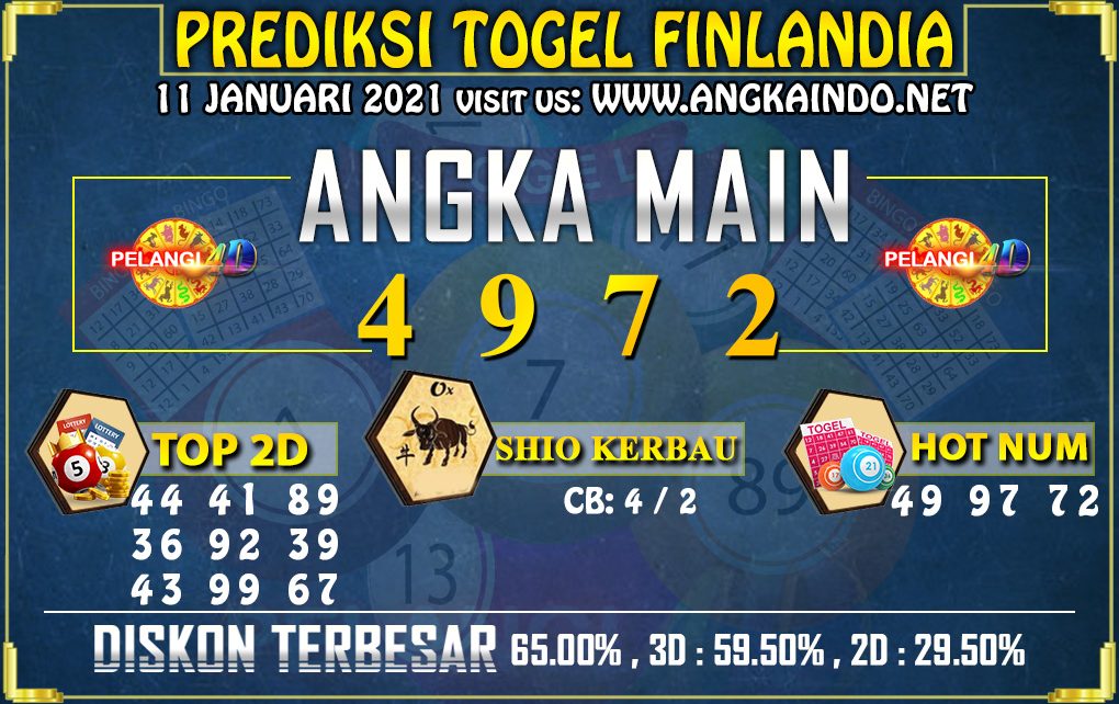 PREDIKSI TOGEL FINLANDIA LOTTERY 11 JANUARI 2021