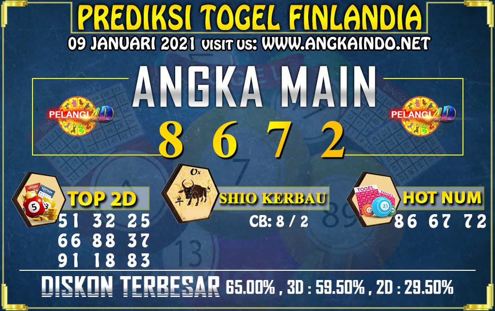 PREDIKSI TOGEL FINLANDIA LOTTERY 09 JANUARI 2021