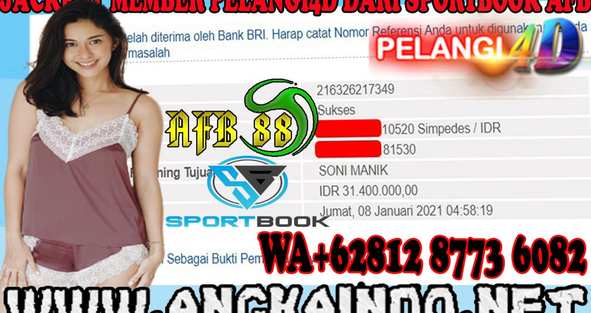 BUKTI KEMENANGAN MEMBER PELANGI4D DARI SPORTBOOK AFB