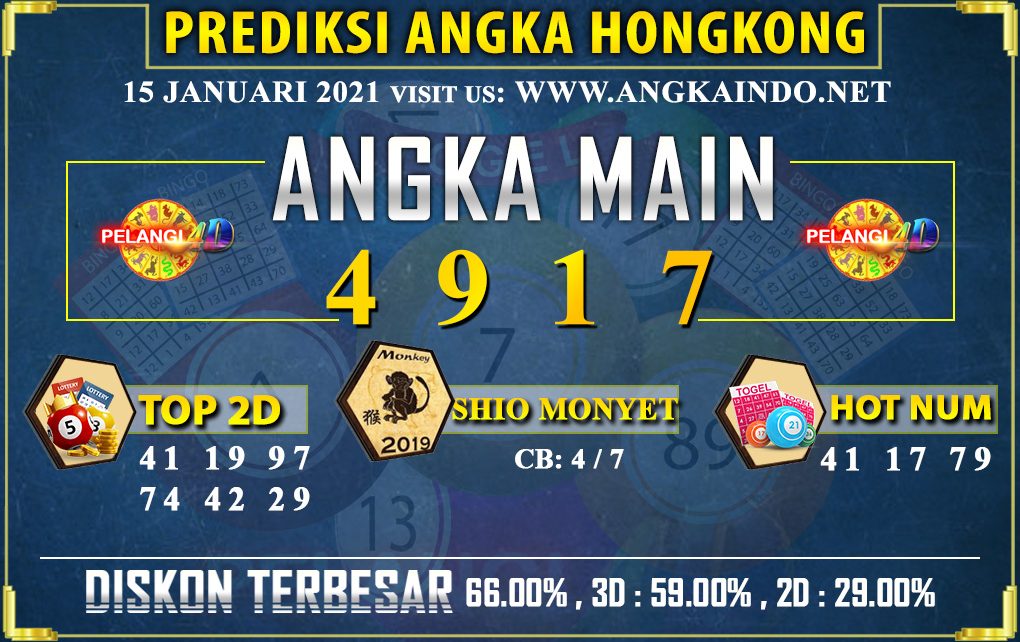 PREDIKSI TOGEL HONGKONG POOLS 15 JANUARI 2020