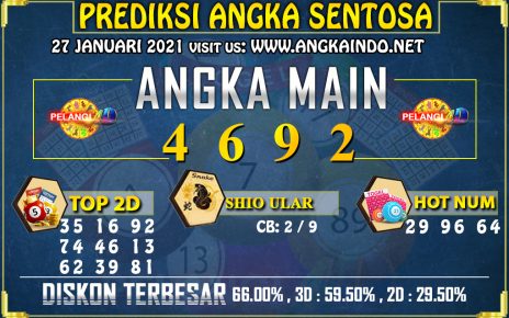 PREDIKSI SENTOSA POOLS 27 JANUARI 2021