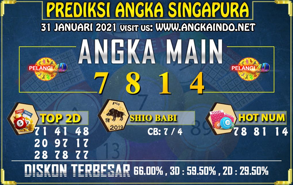 PREDIKSI TOGEL SINGAPORE POOLS 31 JANUARI 2021