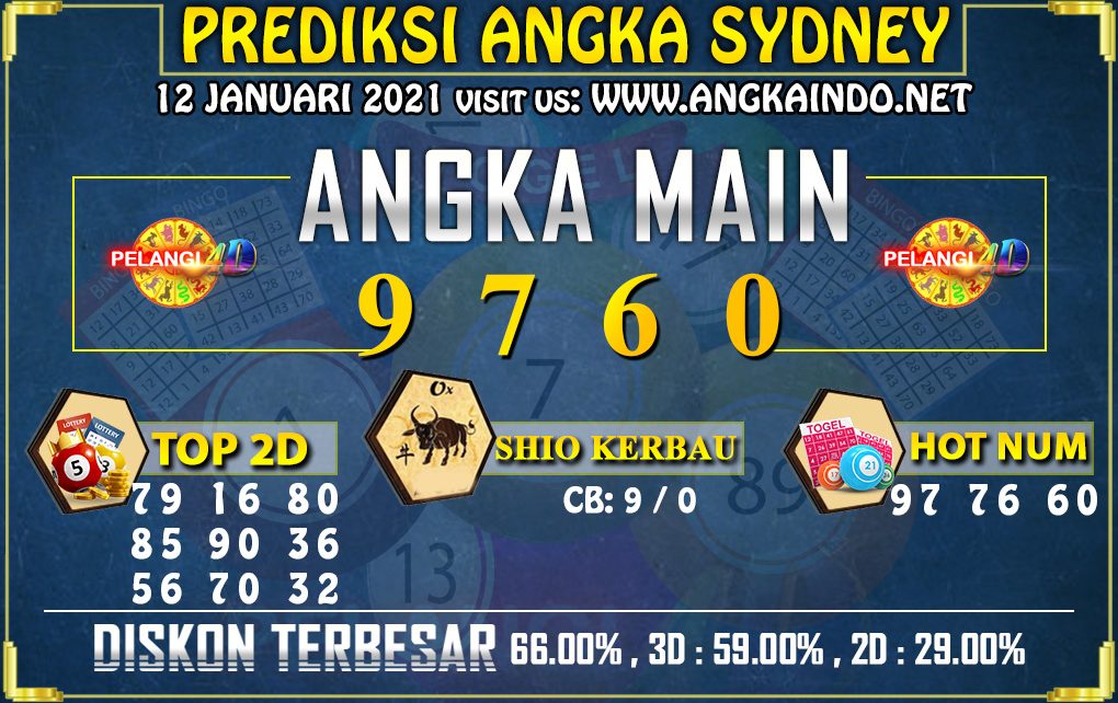 PREDIKSI TOGEL SYDNEY POOLS 12 JANUARI 2021