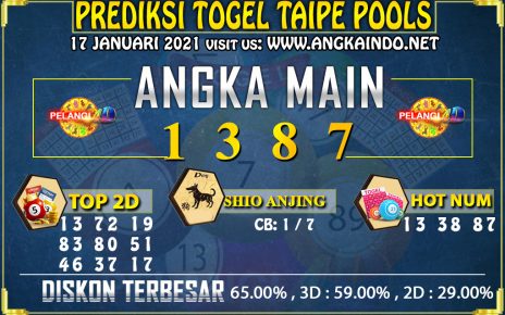 PREDIKSI TOGEL TAIPE 17 JANUARI 2021