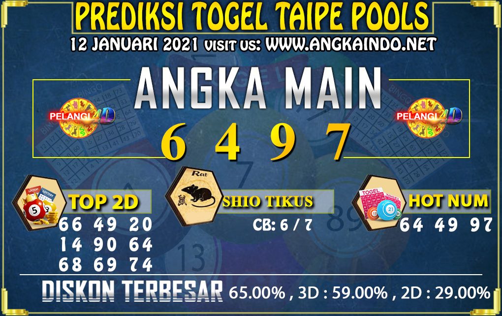 PREDIKSI TOGEL TAIPE 12 JANUARI 2021