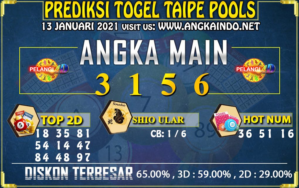 PREDIKSI TOGEL TAIPEI 13 JANUARI 2021