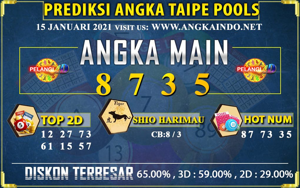 PREDIKSI TOGEL TAIPE 15 JANUARI 2020