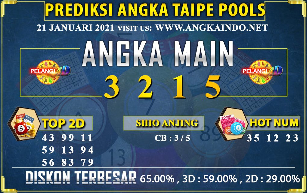 PREDIKSI TAIPEI POOLS 21 JANUARI 2021