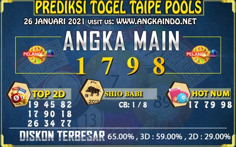 PREDIKSI TOGEL TAIPE 26 JANUARI 2021