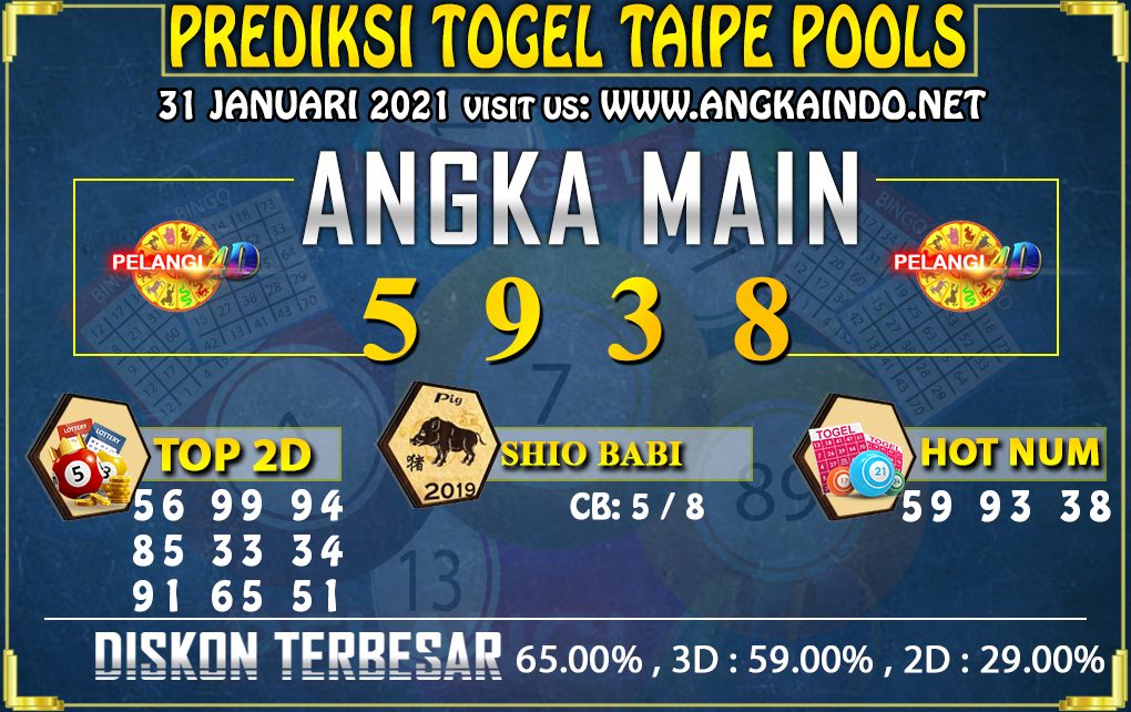 PREDIKSI TOGEL TAIPE 31 JANUARI 2021