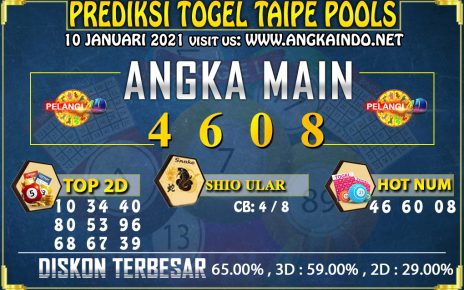 PREDIKSI TOGEL TAIPE 10 JANUARI 2021