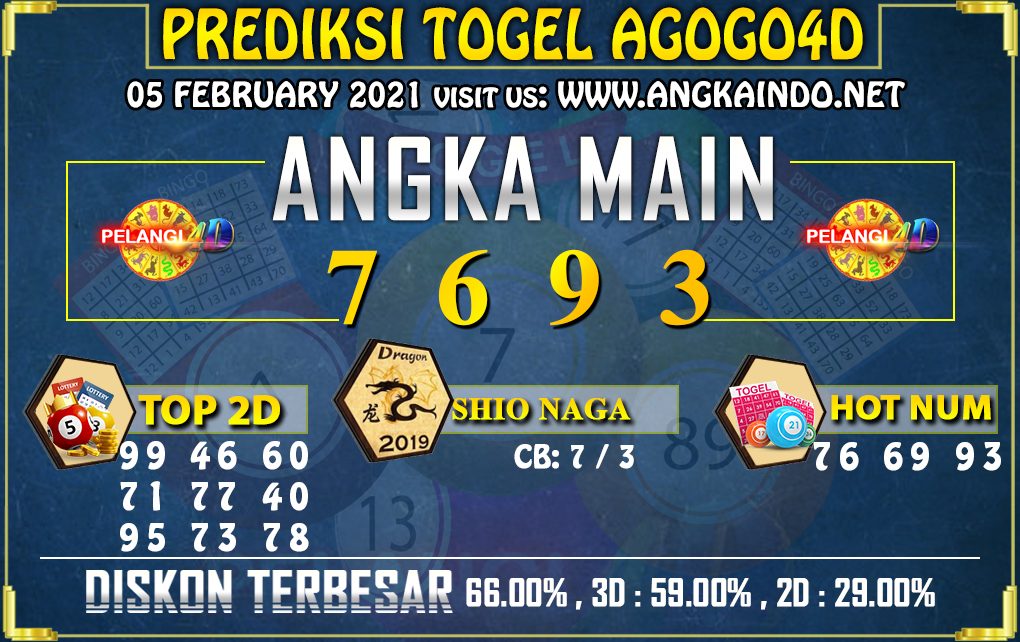 PREDIKSI AGOGO4D POOLS 05 FEBRUARI 2021