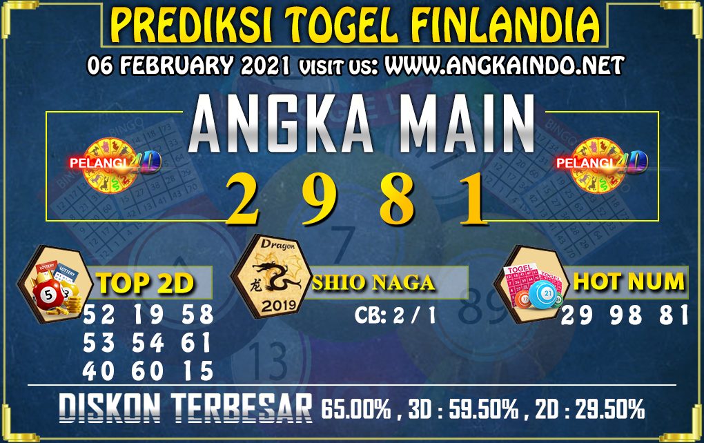 PREDIKSI FINLANDIA LOTTERY 06 FEBRUARI 2021