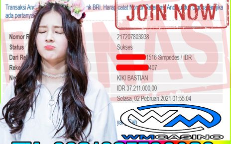 BUKTI KEMENANGAN MEMBER PELANGI4D DARI WM CASINO