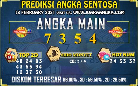 PREDIKSI TOGEL SENTOSA POOLS 18 FEBRUARI 2021