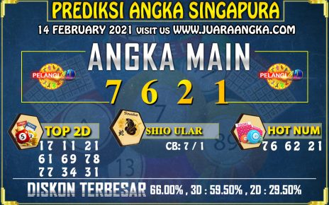 PREDIKSI TOGEL SINGAPORE POOLS 14 February 2021